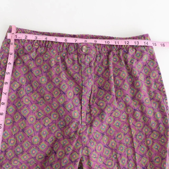 Vintage L.L. Bean Purple  with Shape Design Pants Med - Picture 6 of 14